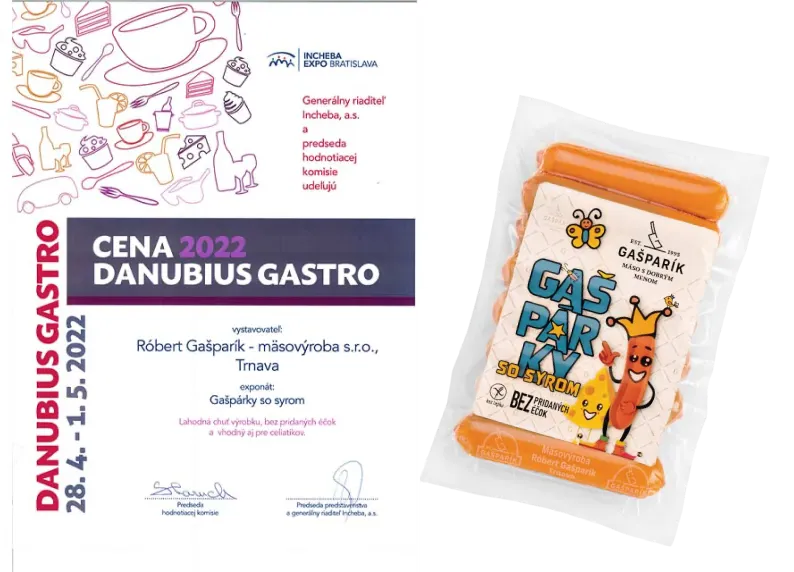 Gašpárky - Cena Danubius Gastro 2022