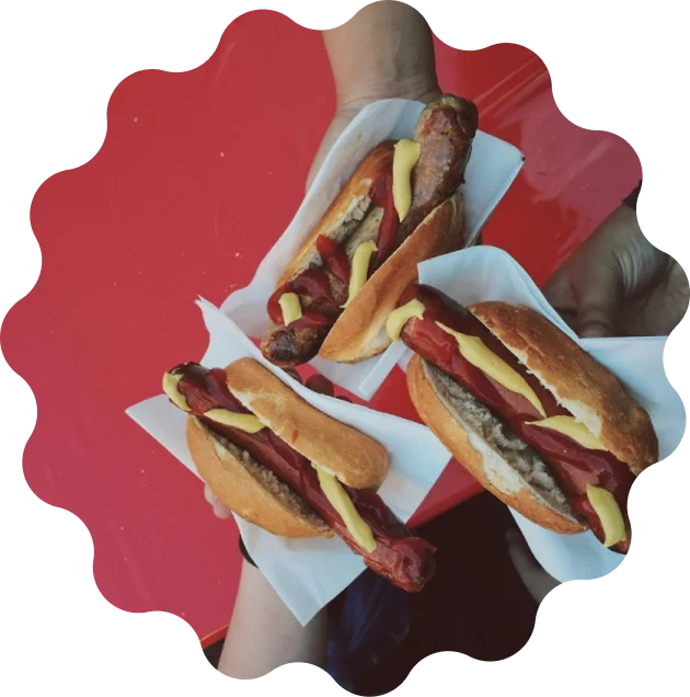 Ilustrační obrázek hotdogů